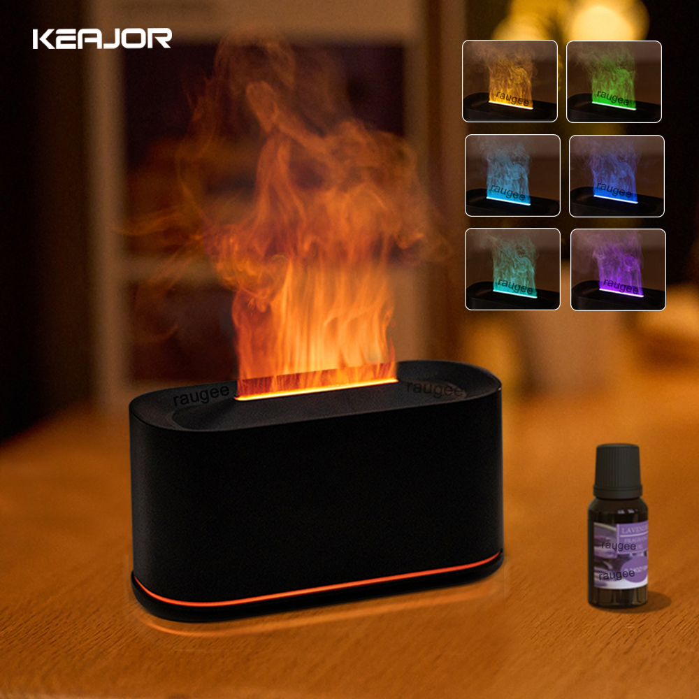 Home Fragrance Lamp - Aroma Humidifier Flame Essential Oils Diffuser