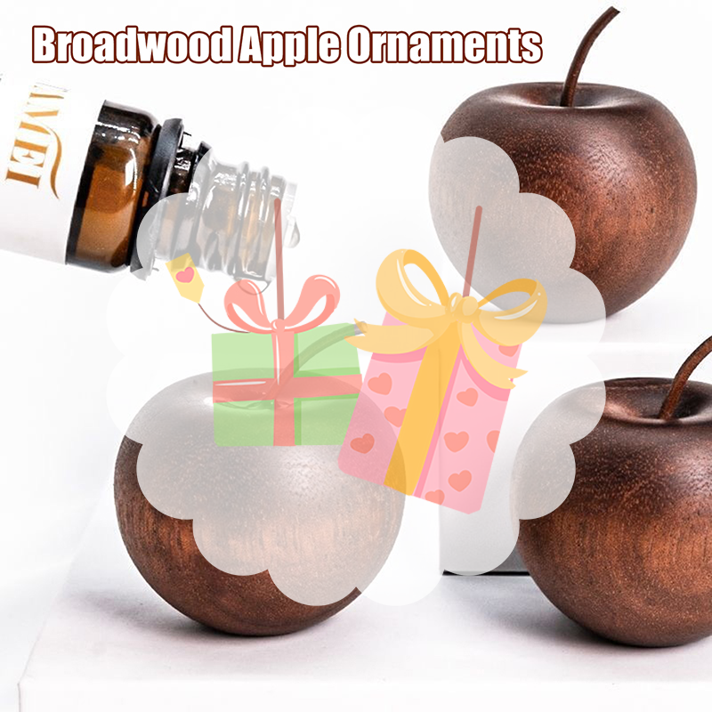 Home Fragrance Oil - 1PCS Of Wooden Apple Shaped Essential