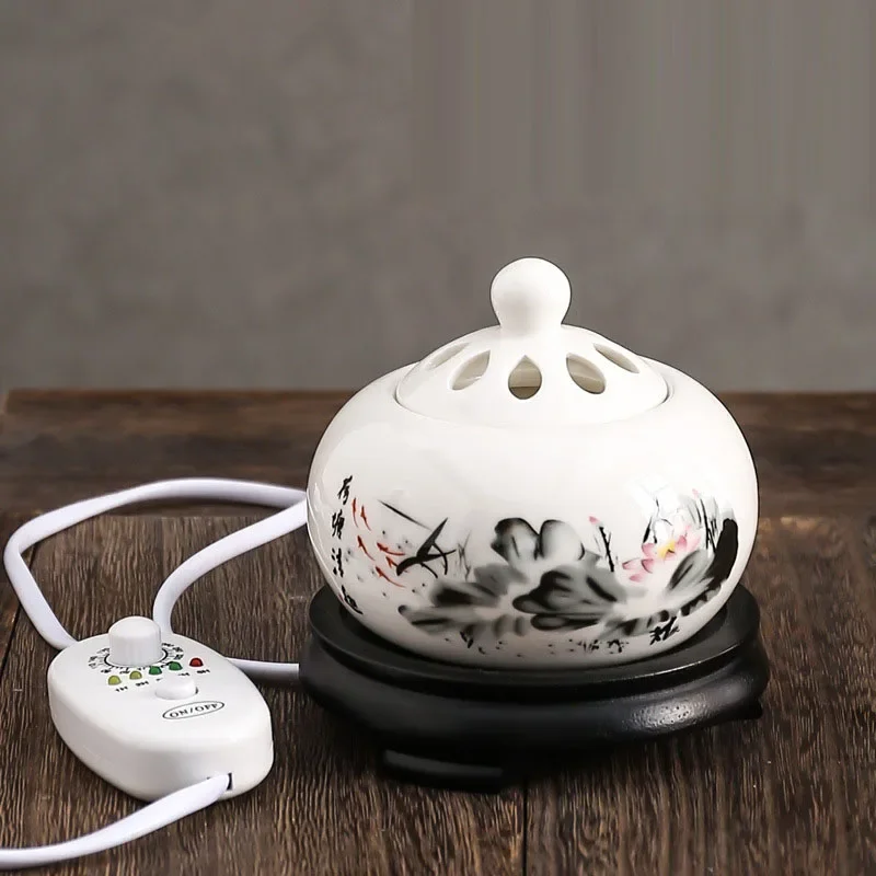 Ceramic Oil Burner - YXY Electronic Incense Burner with Timing