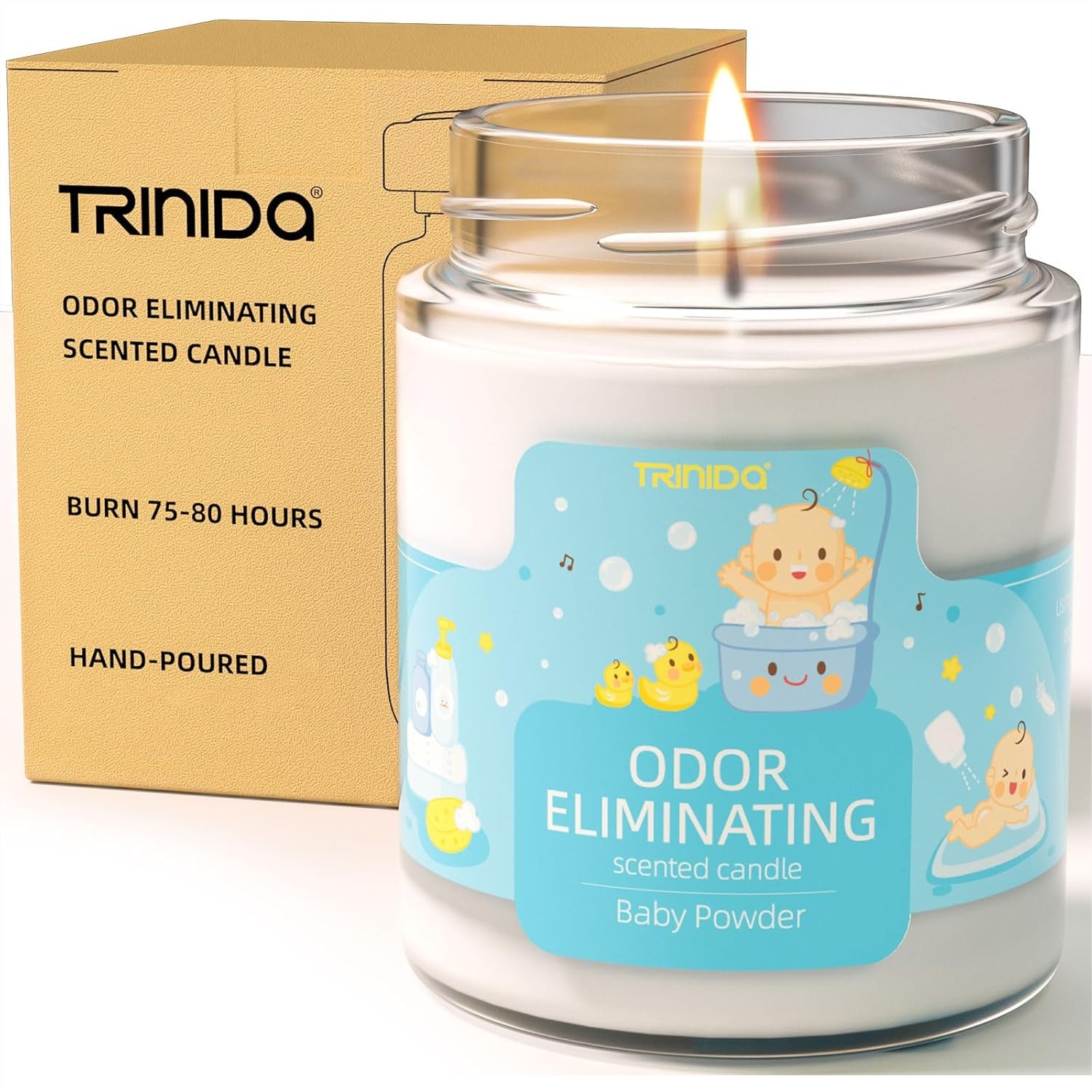 In Home Fragrance Products - Baby Powder Scented Odor Eliminating Candles
