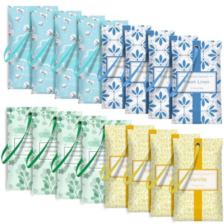 Home Fragrance Linen - Sachets for Drawers and Closets, Sachets