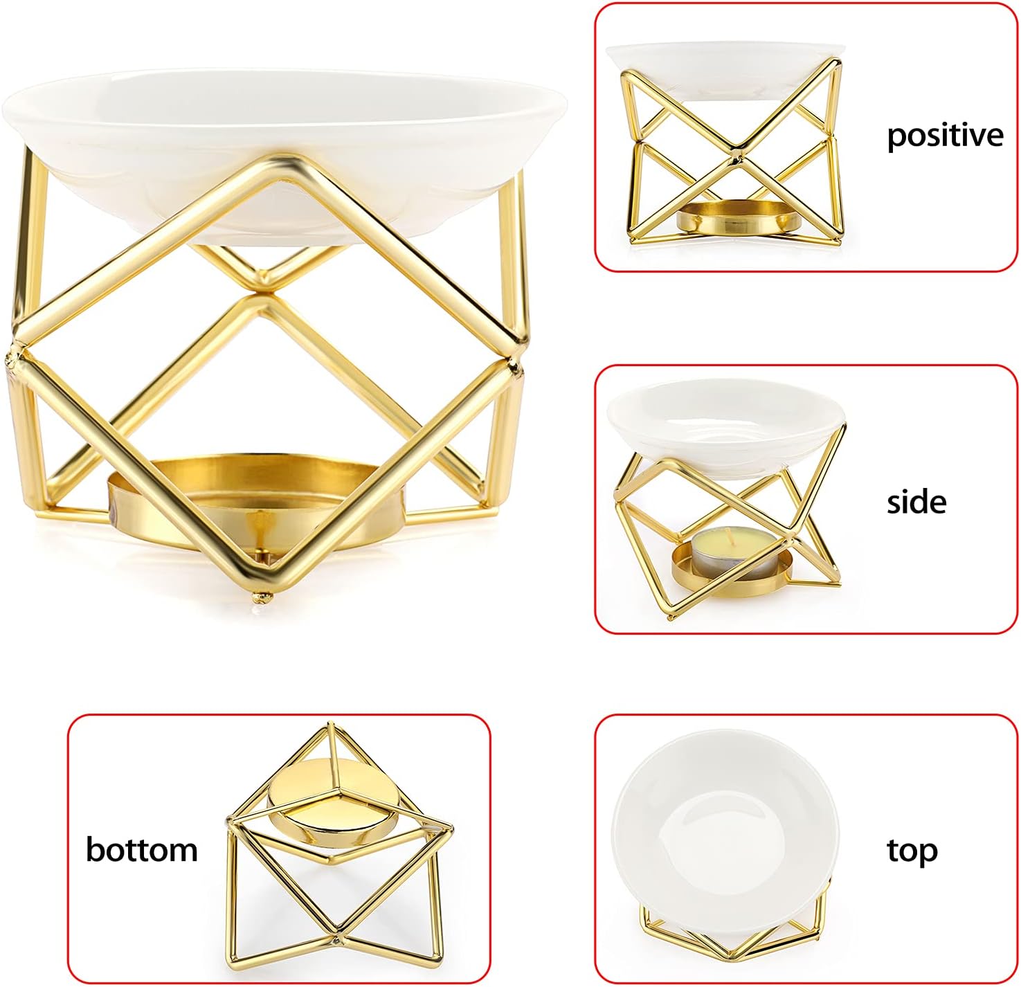 Euro Metal Oil Burner Wax Warm - Home Fragrance Oil reseña y precio