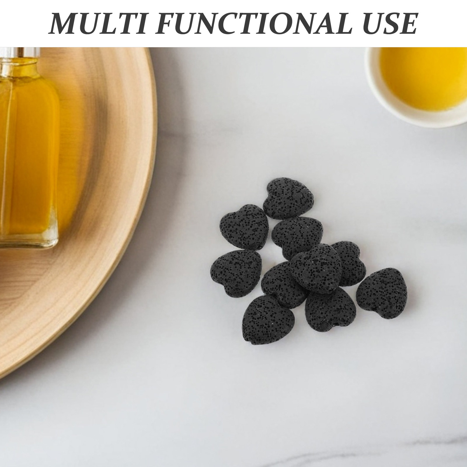 20Pcs Heart Volcanic Lava Rock - Home Fragrance Oil reseña y precio