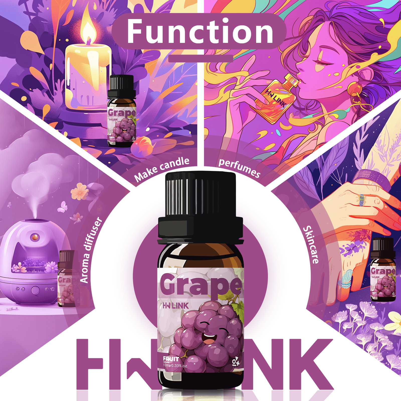 Grape Essential Oil 10ml Perfu - Home Fragrance Tool reseña y precio