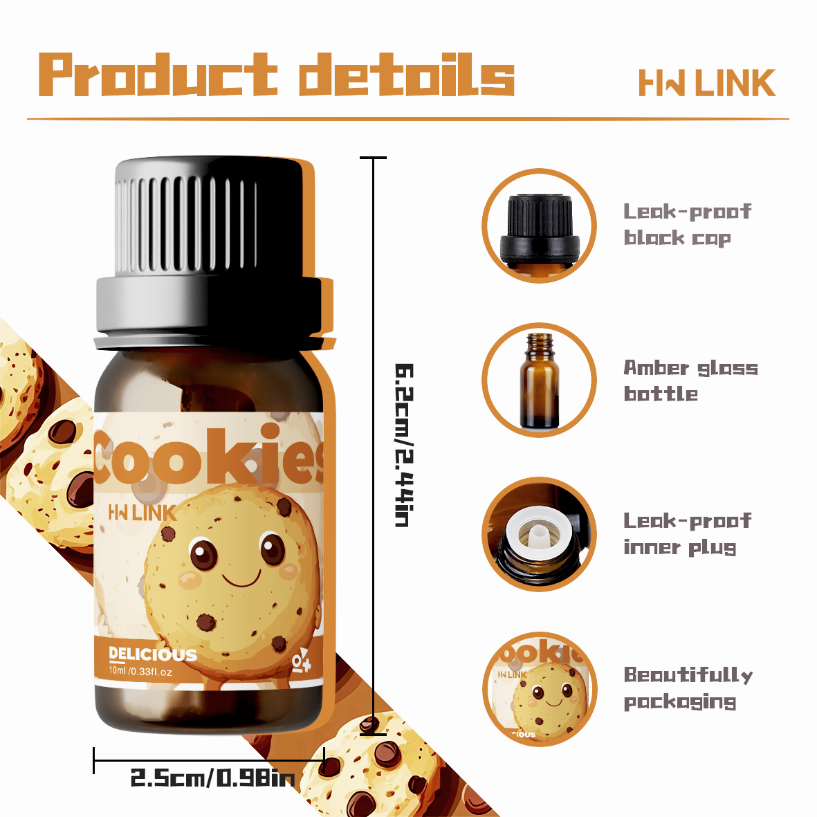 10ml Cookies Essential Oils Pe - Home Fragrance Oil reseña y precio