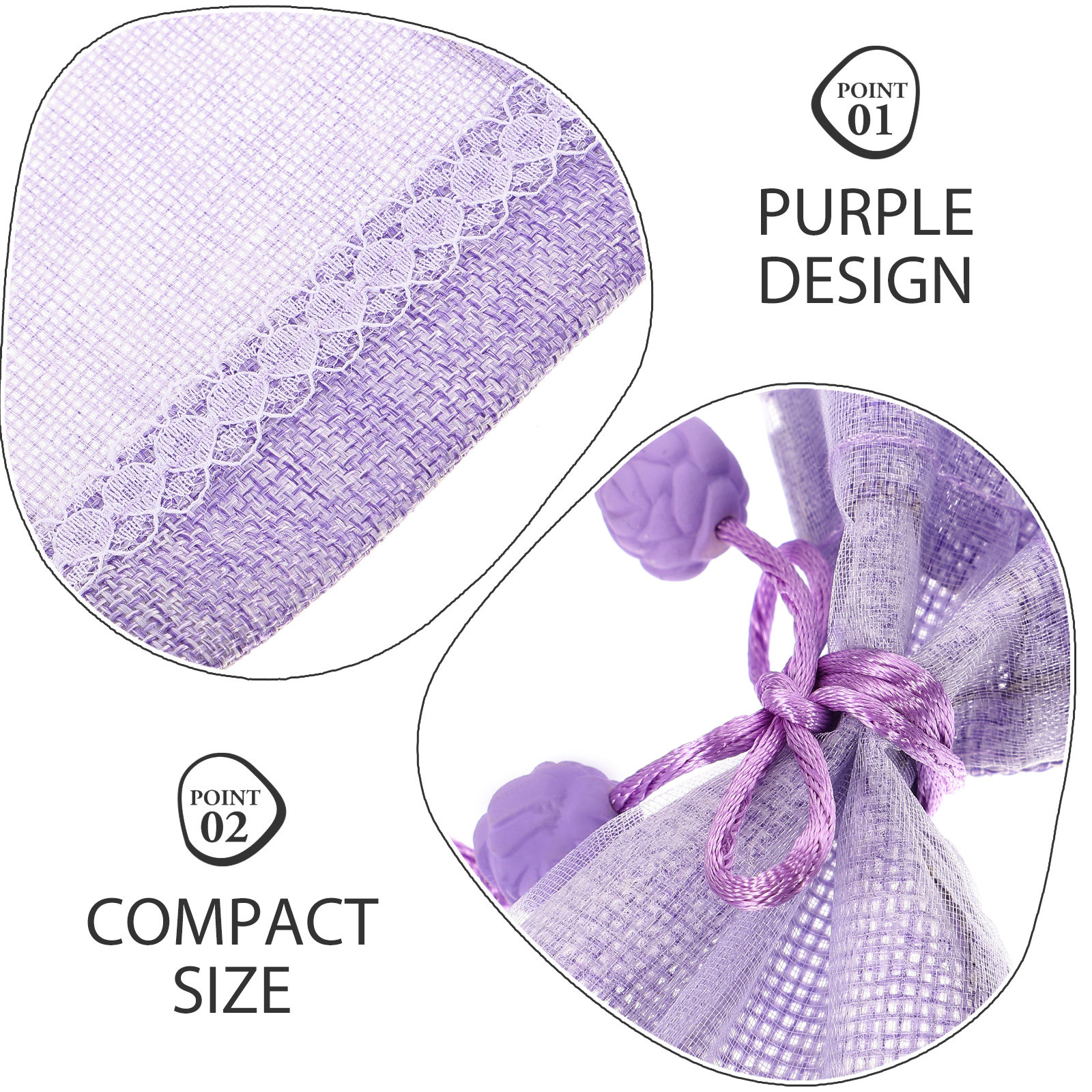 5Pcs Empty Lavender Sachet Bag - Home Fragrance Linen reseña y precio