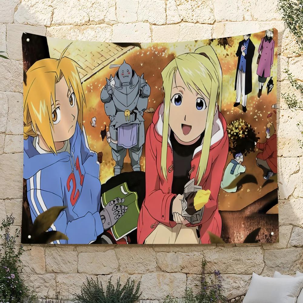 F-Fullmetal Alchemist Flags Ho - Home Garden Alchemist reseña y precio