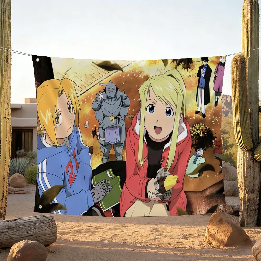 F-Fullmetal Alchemist Flags Ho - Home Garden Alchemist reseña y precio