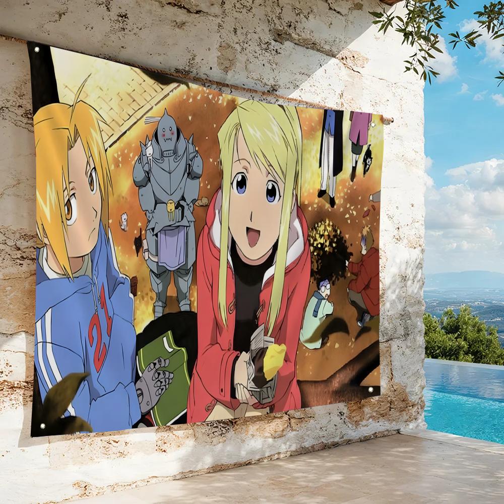 F-Fullmetal Alchemist Flags Ho - Home Garden Alchemist reseña y precio