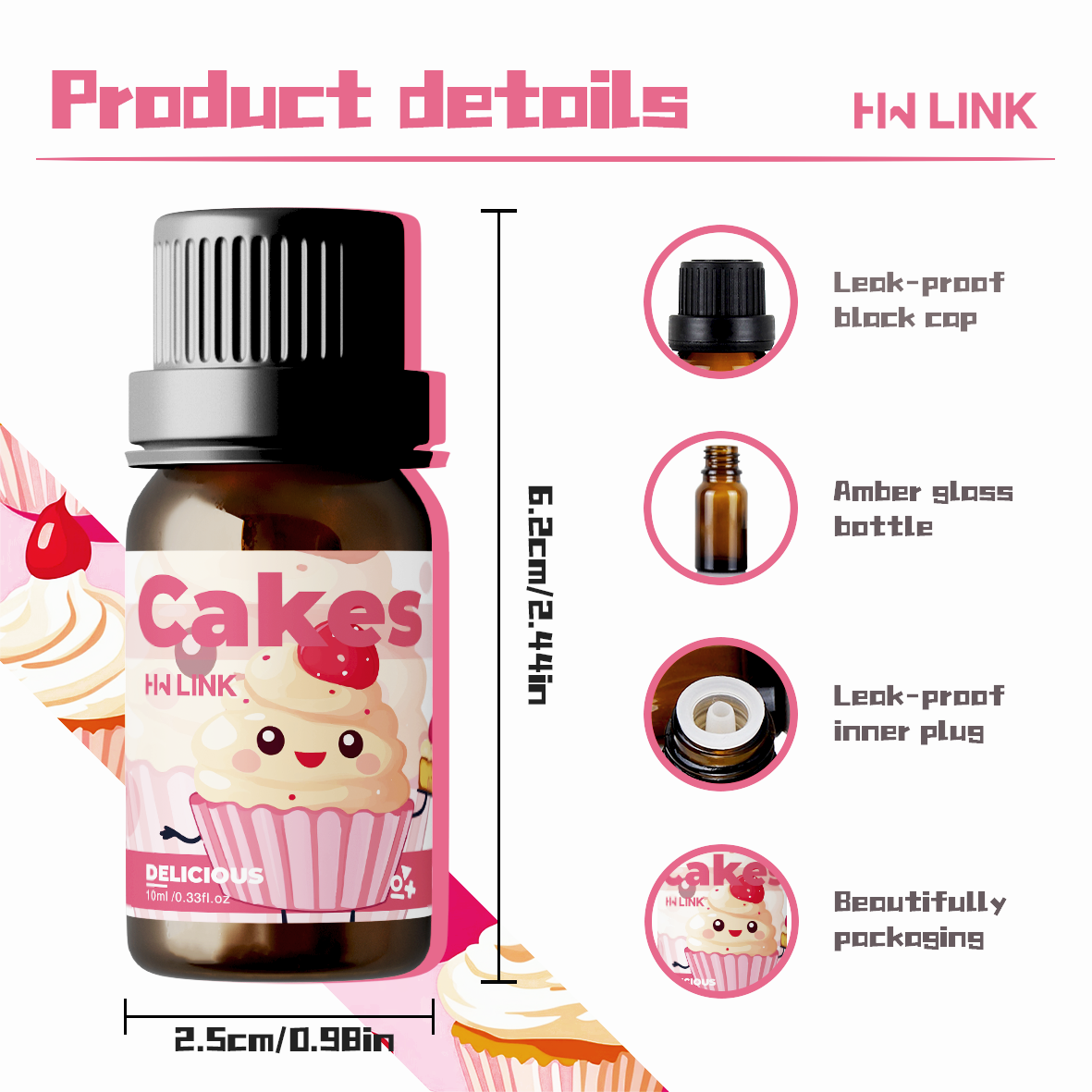 10ml Cakes Essential Oils Perf - Home Fragrance Oil reseña y precio