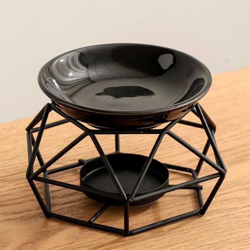 Ceramic Bowl Iron Rack Black C - Home Fragrance Lamp reseña y precio