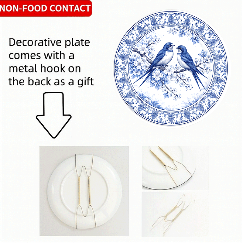 Decorative Plate with Blue-and - Home Fragrance Jasmine reseña y precio