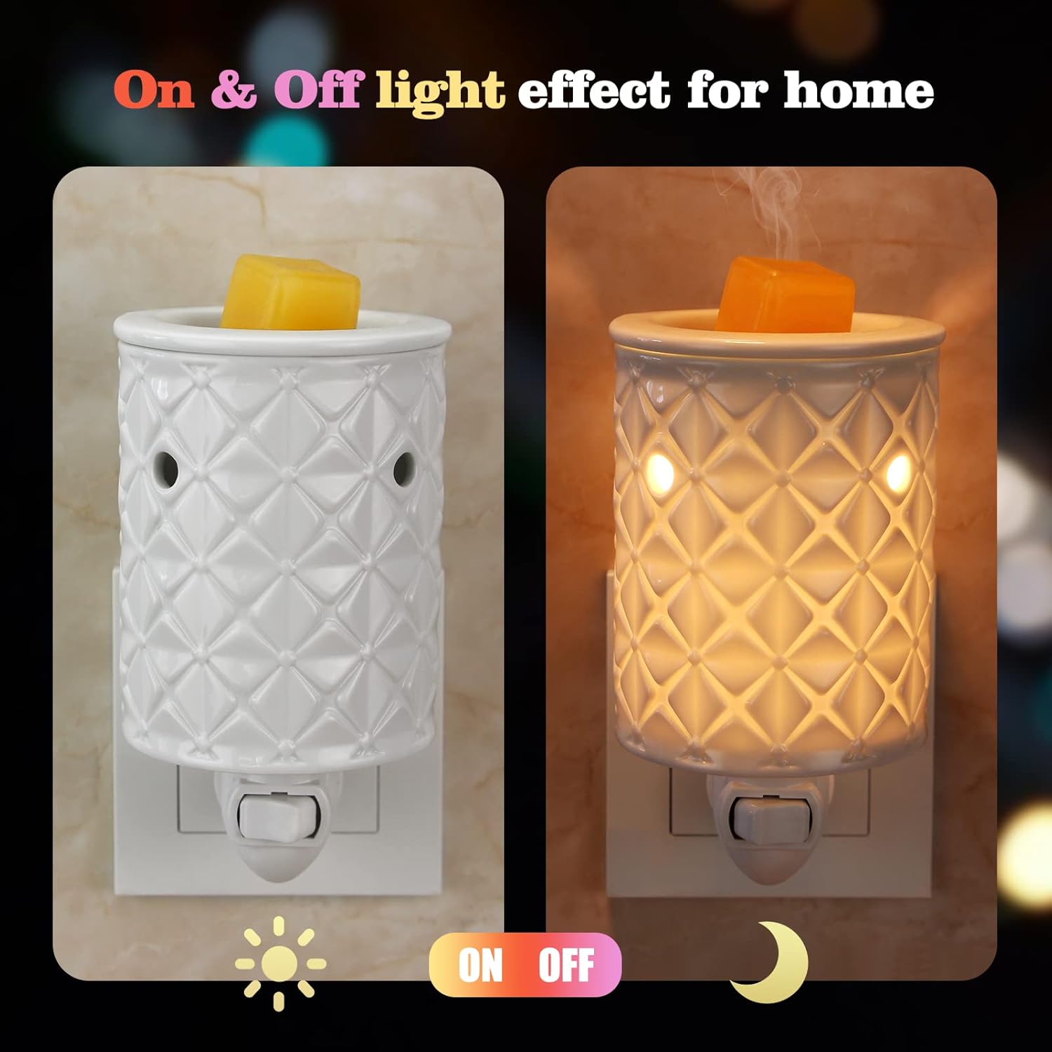 Plug in Wax Melt Warmer, Ceram - Ceramic Oil Burner reseña y precio