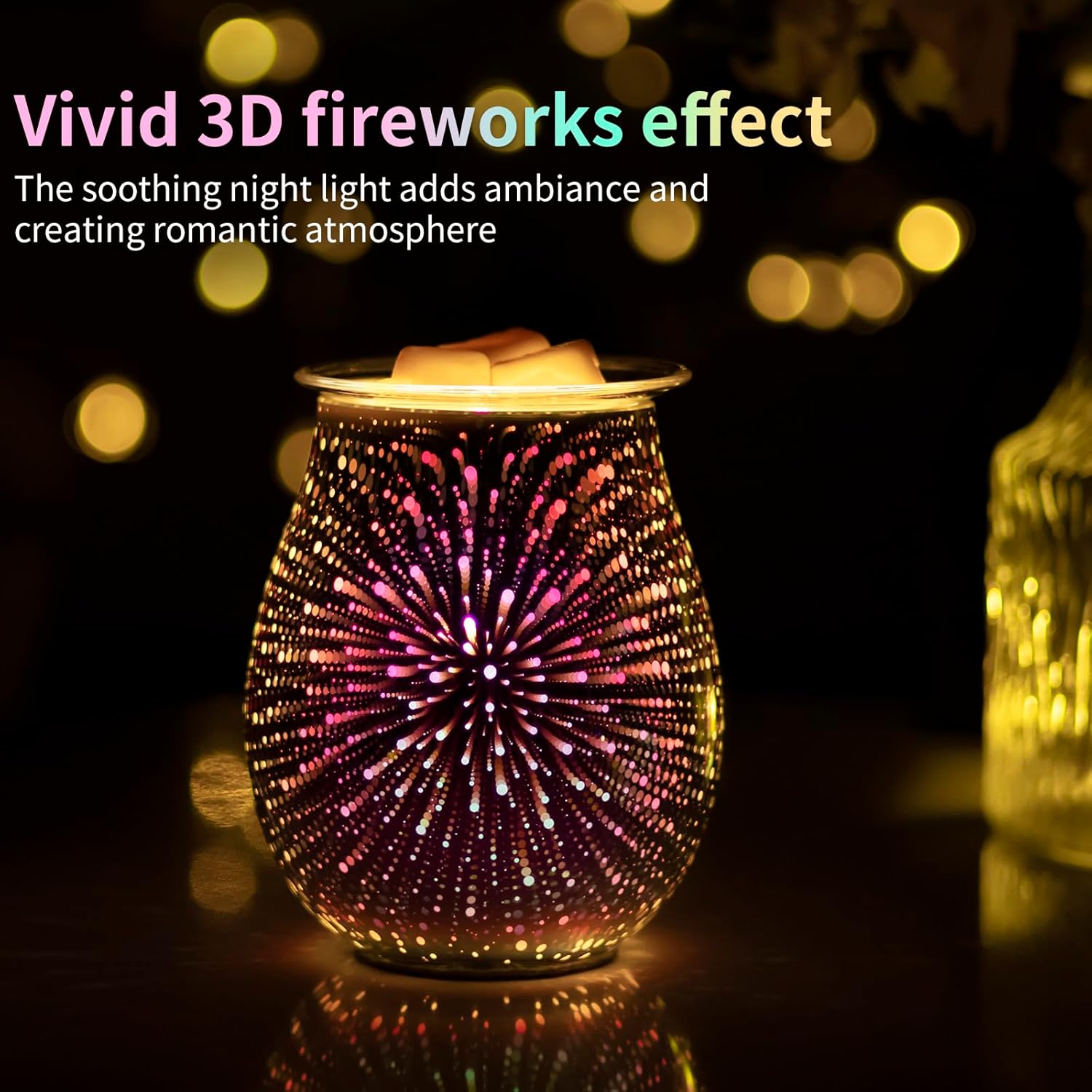 3D Glass Electric Wax Melt War - In Home Fragrance Products reseña y precio