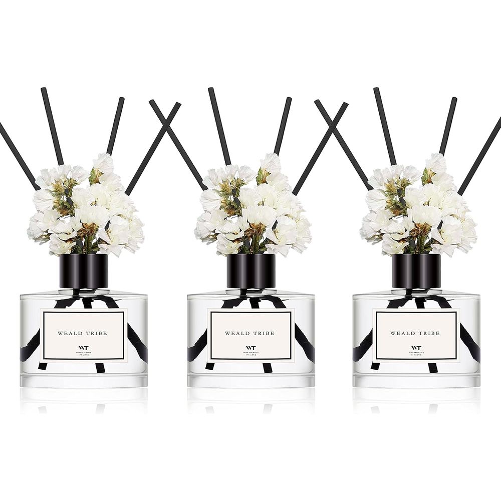 Set of 3 Reed Diffusers: Linen - Home Fragrance Linen reseña y precio