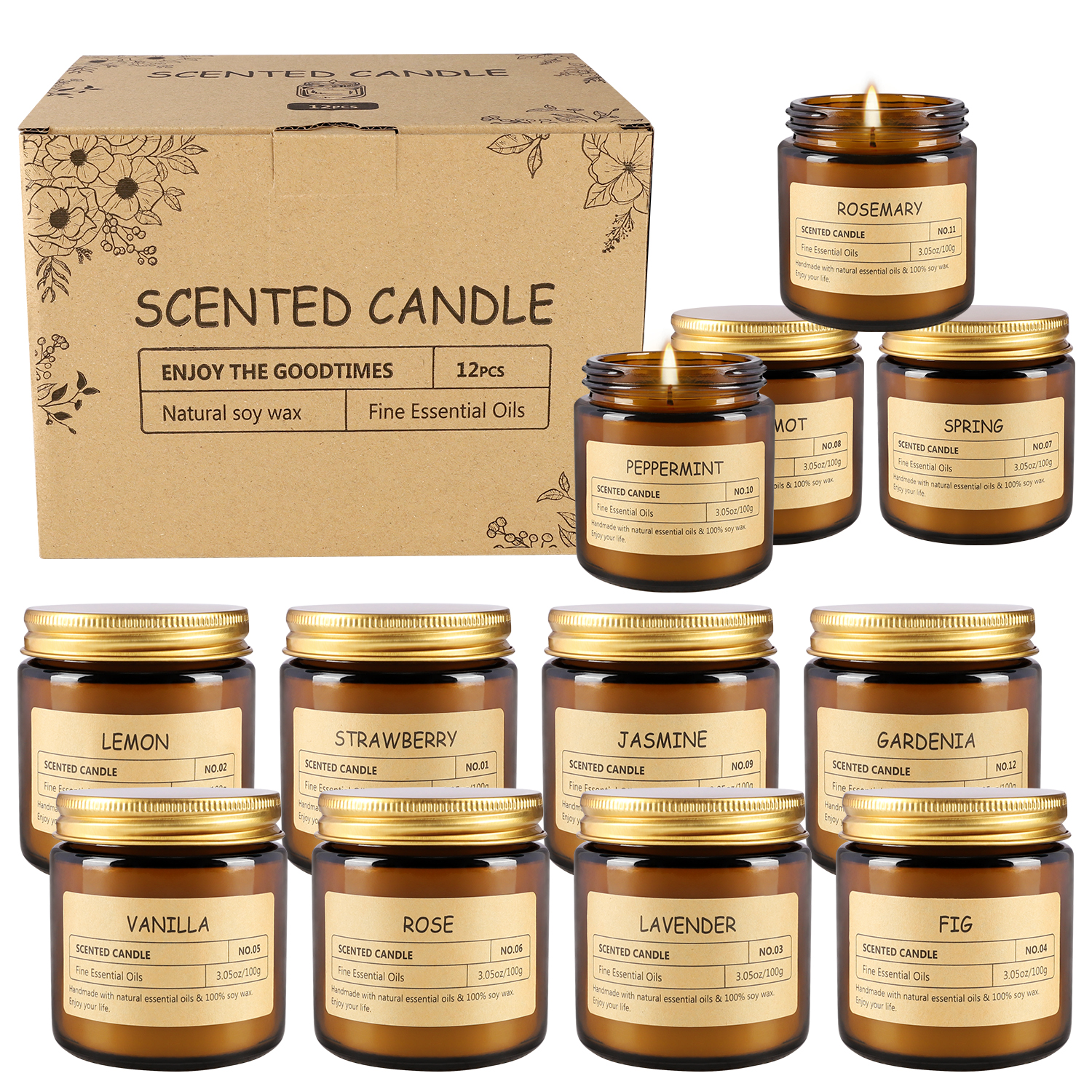 12 sachet scented candles with - Home Fragrances reseña y precio