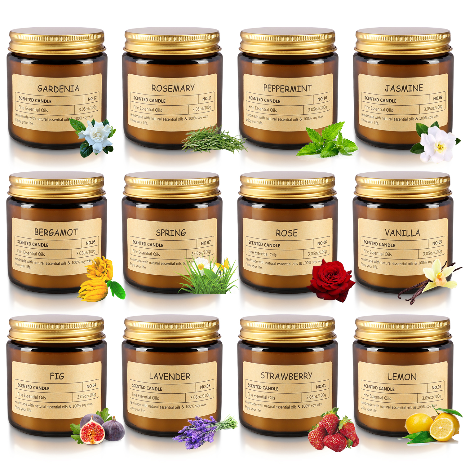 12 sachet scented candles with - Home Fragrances reseña y precio