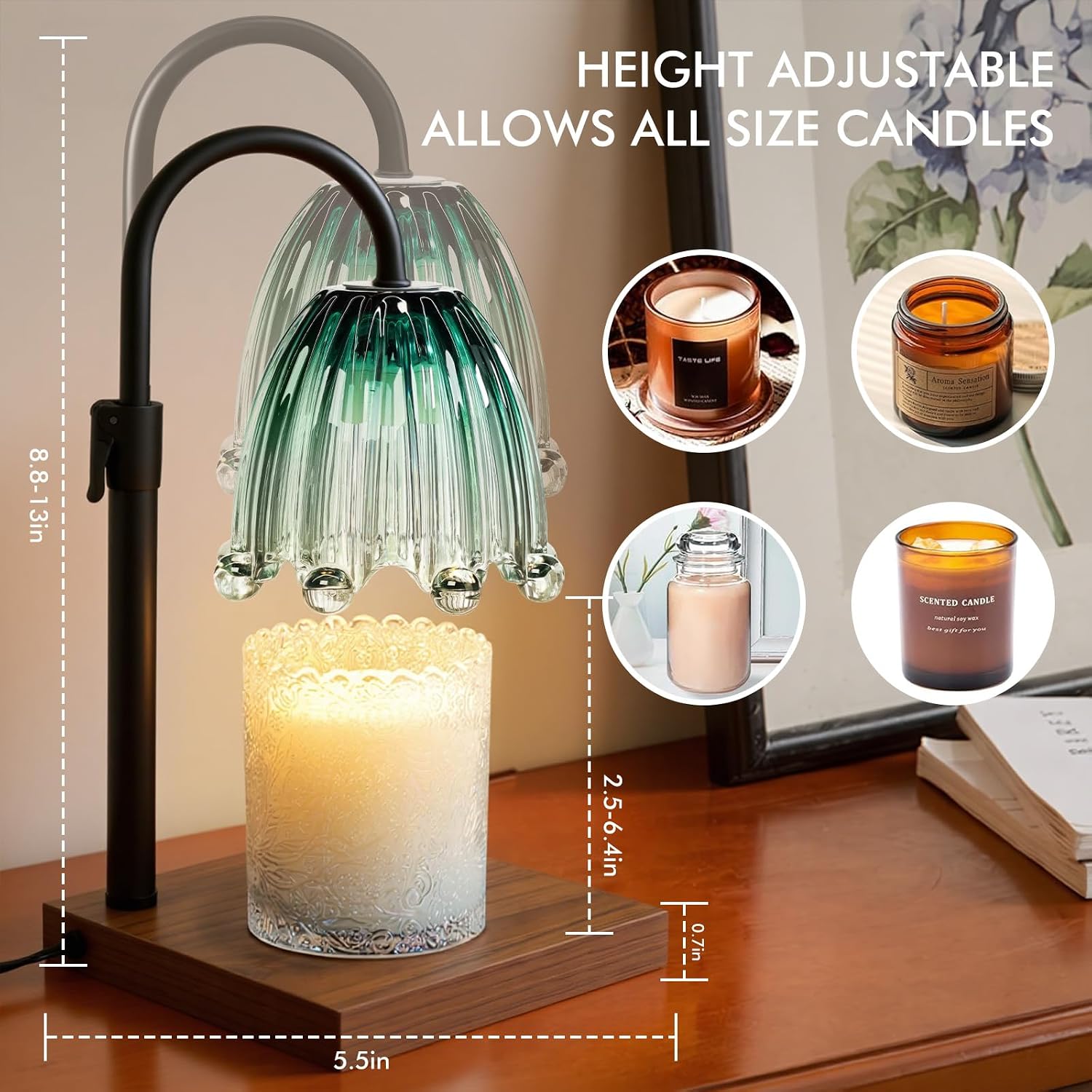 Candle Warmer Lamp with Timer, - Home Fragrance Lamp reseña y precio